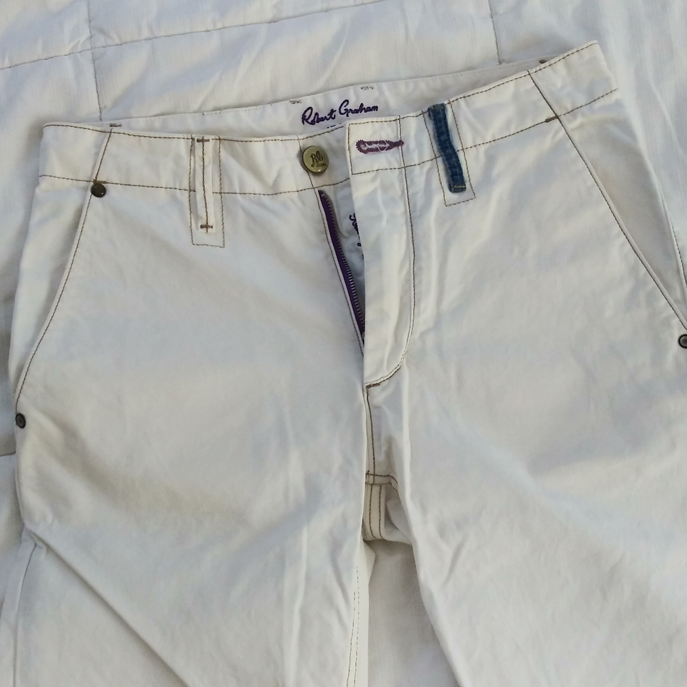 Men's Robert Graham Cotton Pants - Picture 2 of 6